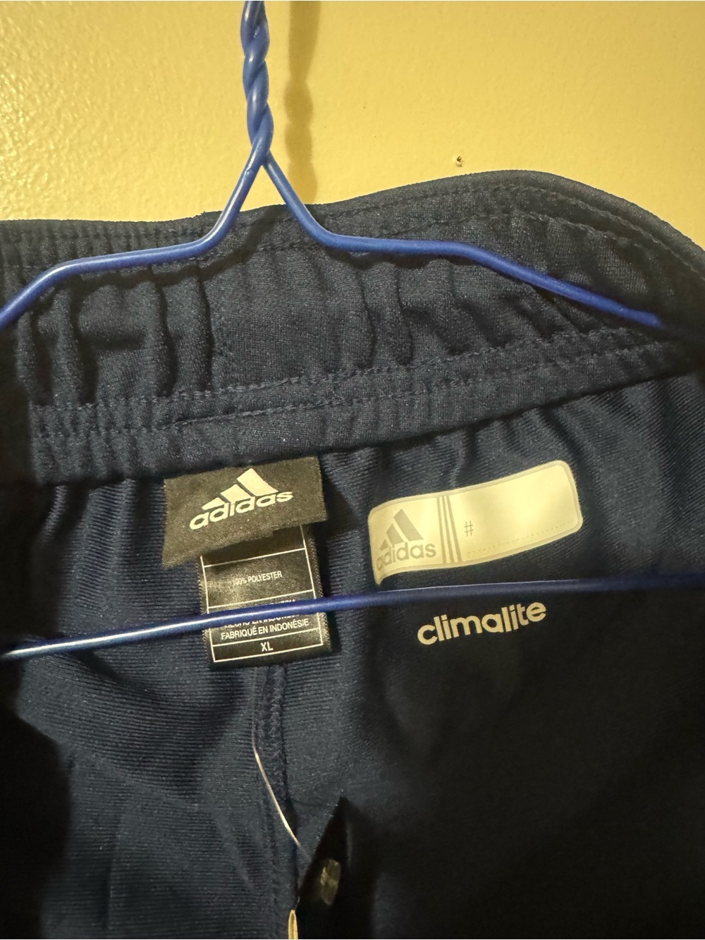 NWT Adidas Climalite Navy Track Pants XL Official Licensed